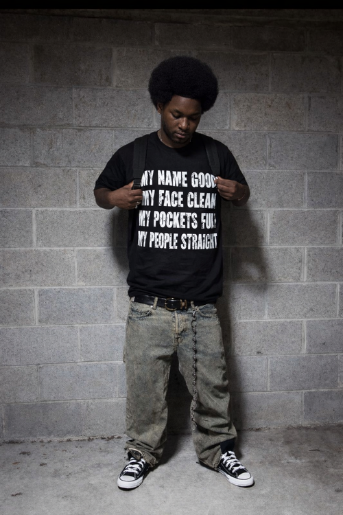 Black "Name Good Tee" Shortsleeve