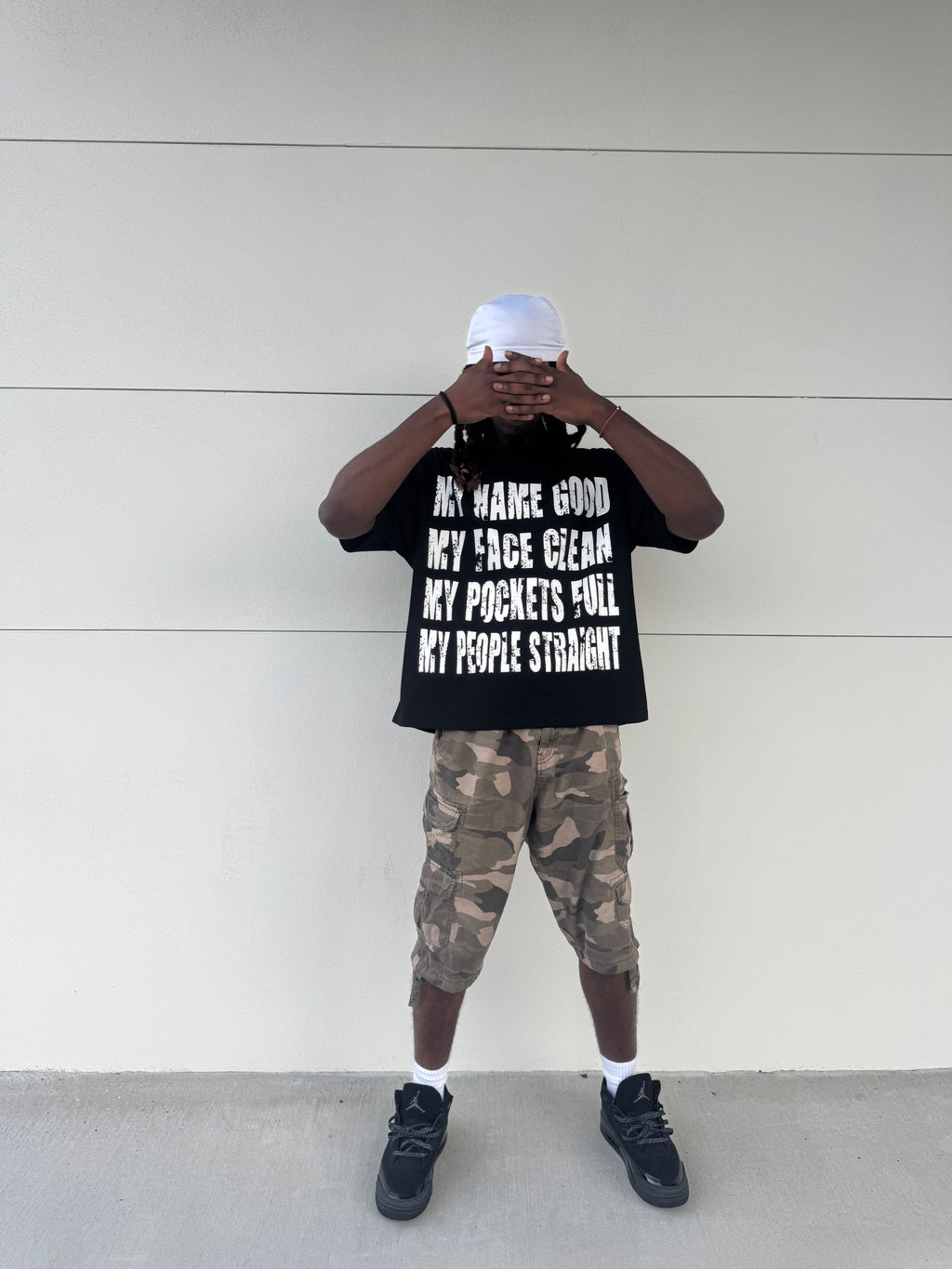 Black "Name Good Tee" Shortsleeve